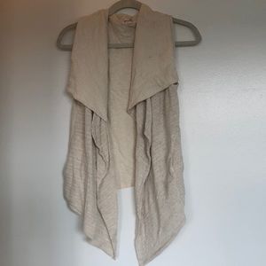 Anthropologie Cream Sweater Vest